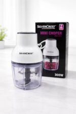 مفرمة كهربائية صغيرة SilverCrest بقوة 300 واط – Mini Chopper متعددة الاستخدام